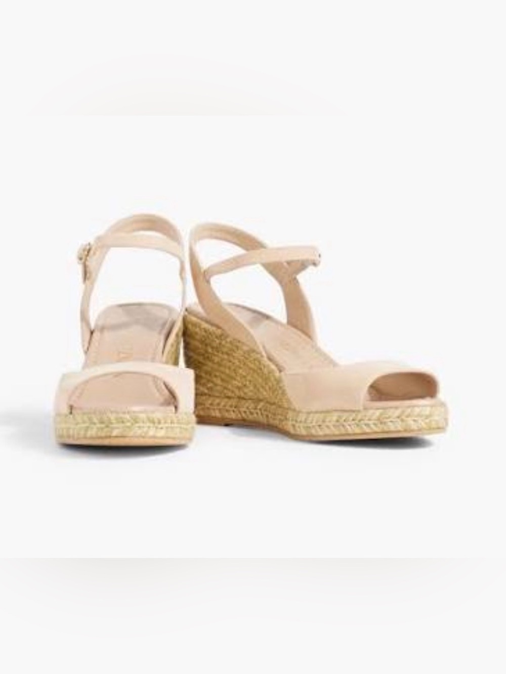 Stuart Weitzman Blush Nude Espadrille Sandals Size 8.5